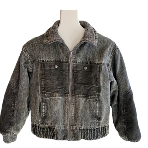 Vintage IZZI Reversible Denim & Sweater Coat